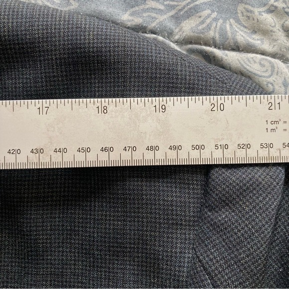 Bill Blass Blazer Jacket Mens XL Size 44L Houndstooth Double Breast Pure Wool - Picture 6 of 10